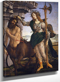 Pallas And The Centaur By Sandro Botticelli Fine Art Print