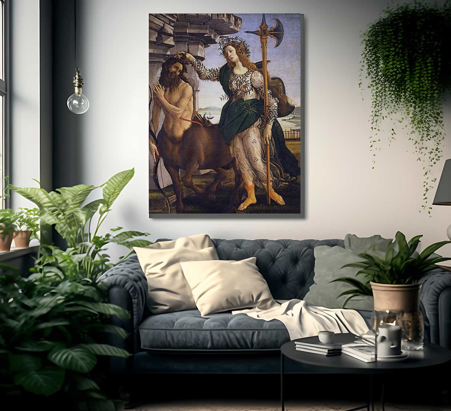 Pallas And The Centaur By Sandro Botticelli Fine Art Print
