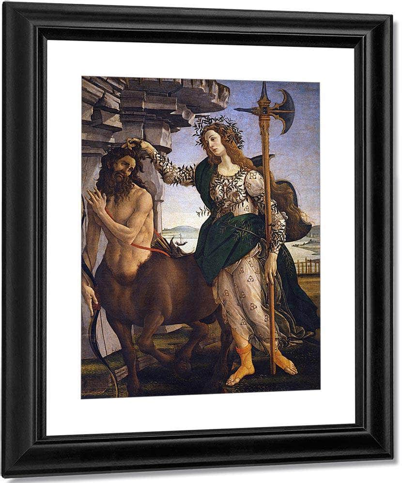 Pallas And The Centaur By Sandro Botticelli Fine Art Print