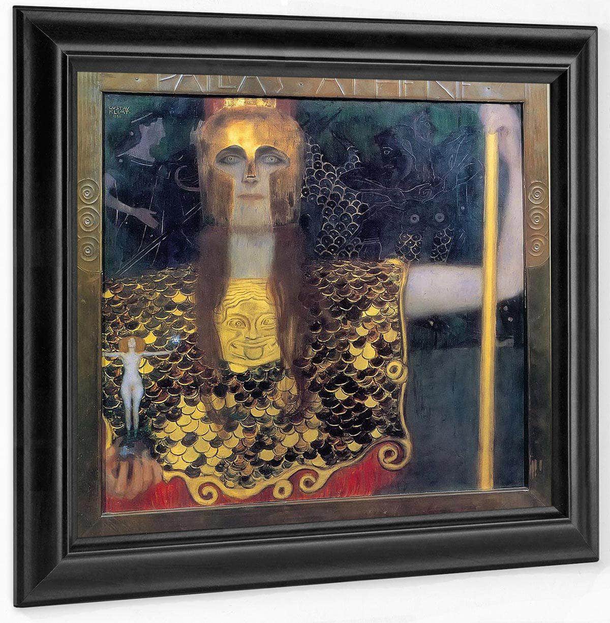 Pallas Athena By Gustav Klimt Fine Art Print