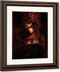 Pallas Athena Or Armoured Figure By Rembrandt Fine Art Print