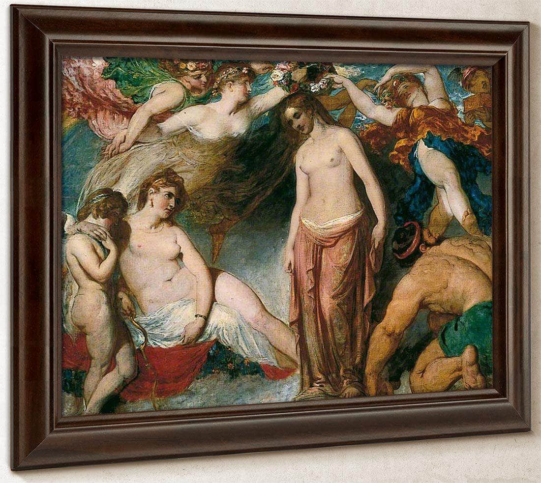 Pandora Crowned By The Seasons 3 By William Etty Fine Art Print