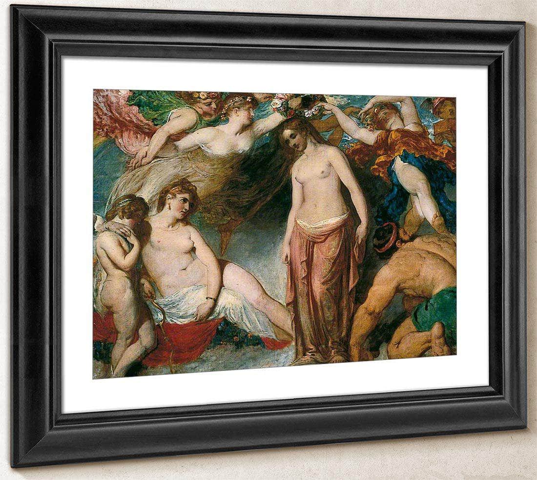 Pandora Crowned By The Seasons 3 By William Etty Fine Art Print