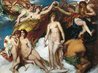 Pandora Crowned By The Seasons By William Etty Fine Art Print