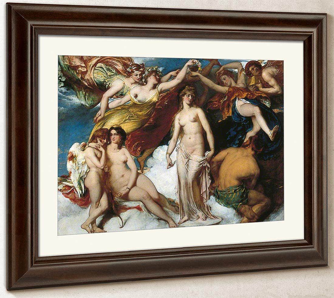 Pandora Crowned By The Seasons By William Etty Fine Art Print