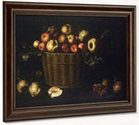 Panera De Pomes Codonys I Magranes By Juan De Zurbaran Fine Art Print