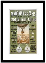 Panorama De Paris  Vintage Poster Fine Art Print