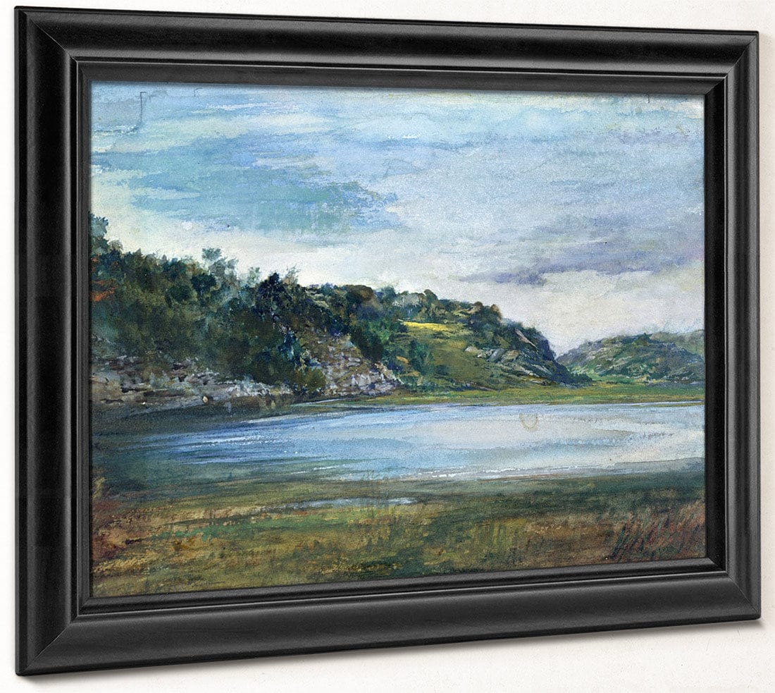 Paradise Rocks—Study At Paradise Newport Rhode Island By John La Farge Fine Art Print