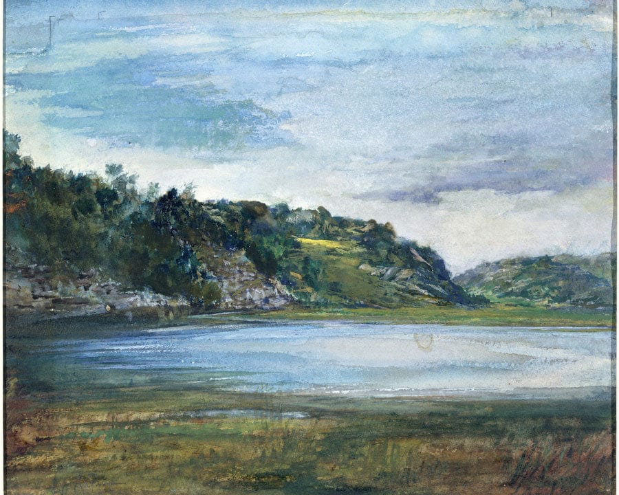 Paradise Rocks—Study At Paradise Newport Rhode Island By John La Farge Fine Art Print