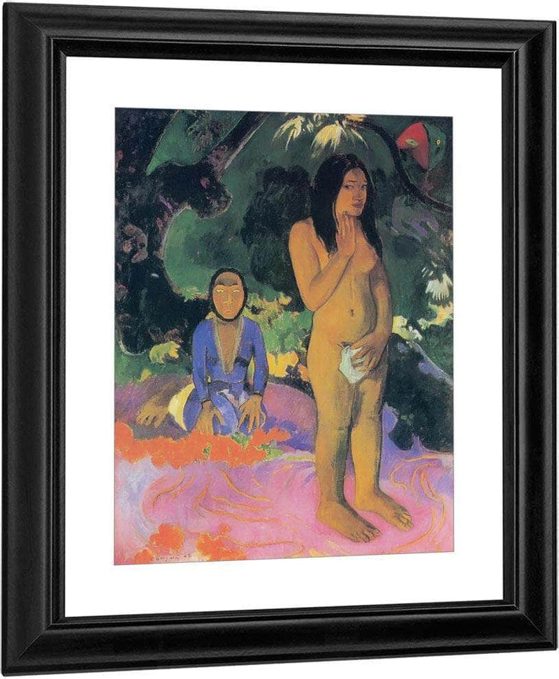 Parau Na Te Varua Ino( Evil's Words) By Paul Gauguin Fine Art Print