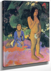 Parau Na Te Varua Ino( Evil's Words) By Paul Gauguin Fine Art Print