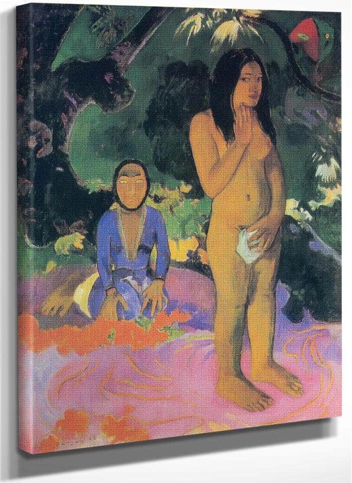 Parau Na Te Varua Ino( Evil's Words) By Paul Gauguin Fine Art Print