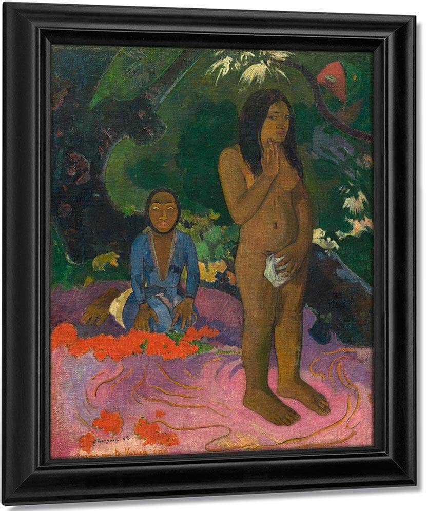 Parau Na Te Varua Ino Words Of The Devil By Paul Gauguin Fine Art Print