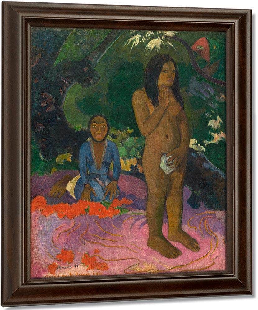 Parau Na Te Varua Ino Words Of The Devil By Paul Gauguin Fine Art Print