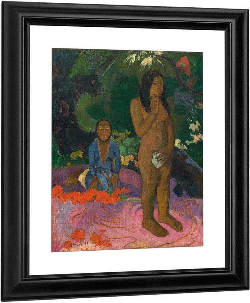 Parau Na Te Varua Ino Words Of The Devil By Paul Gauguin Fine Art Print