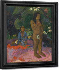 Parau Na Te Varua Ino (Words Of The Devil) I By Eugene Henri Paul Gauguin Fine Art Print