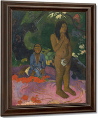 Parau Na Te Varua Ino (Words Of The Devil) I By Eugene Henri Paul Gauguin Fine Art Print