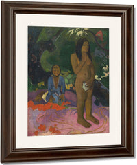 Parau Na Te Varua Ino (Words Of The Devil) I By Eugene Henri Paul Gauguin Fine Art Print