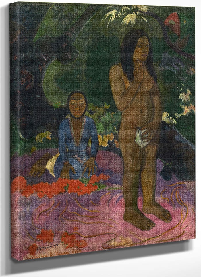 Parau Na Te Varua Ino (Words Of The Devil) I By Eugene Henri Paul Gauguin Fine Art Print