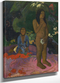 Parau Na Te Varua Ino (Words Of The Devil) I By Eugene Henri Paul Gauguin Fine Art Print