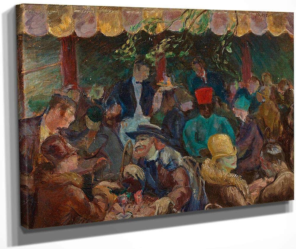 Paris Cafe By John Steuart Curry Fine Art Print