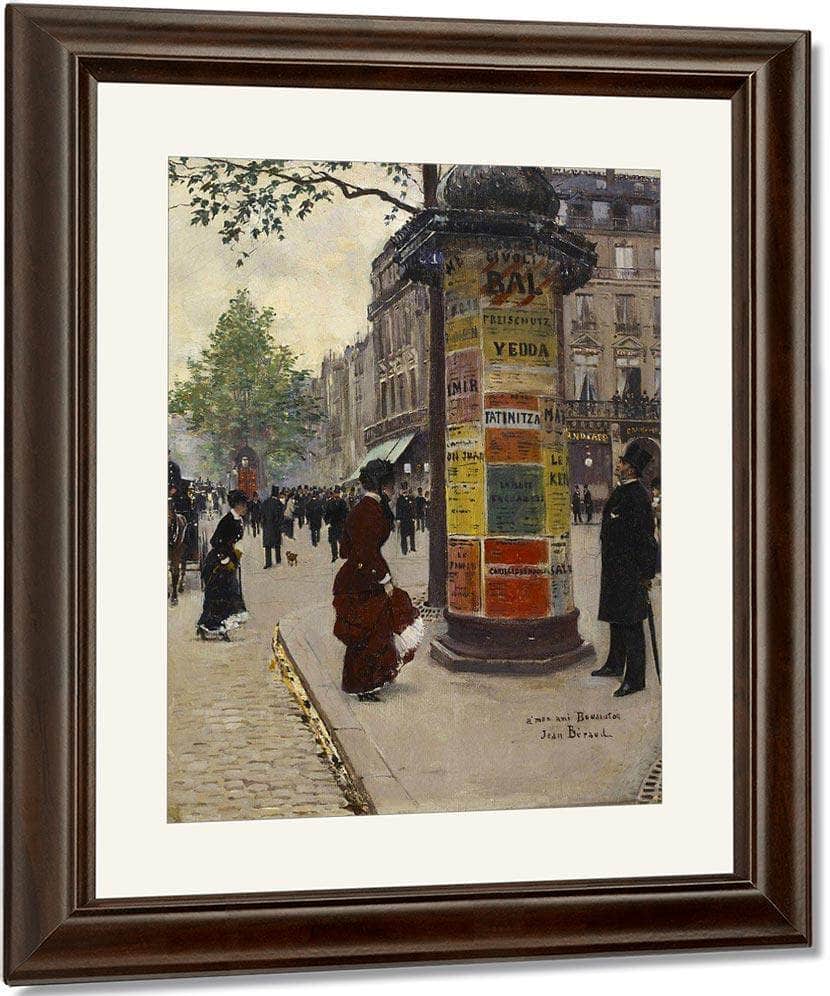 Paris Kiosk Jean Beraud Fine Art Print