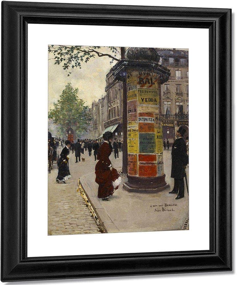 Paris Kiosk Jean Beraud Fine Art Print