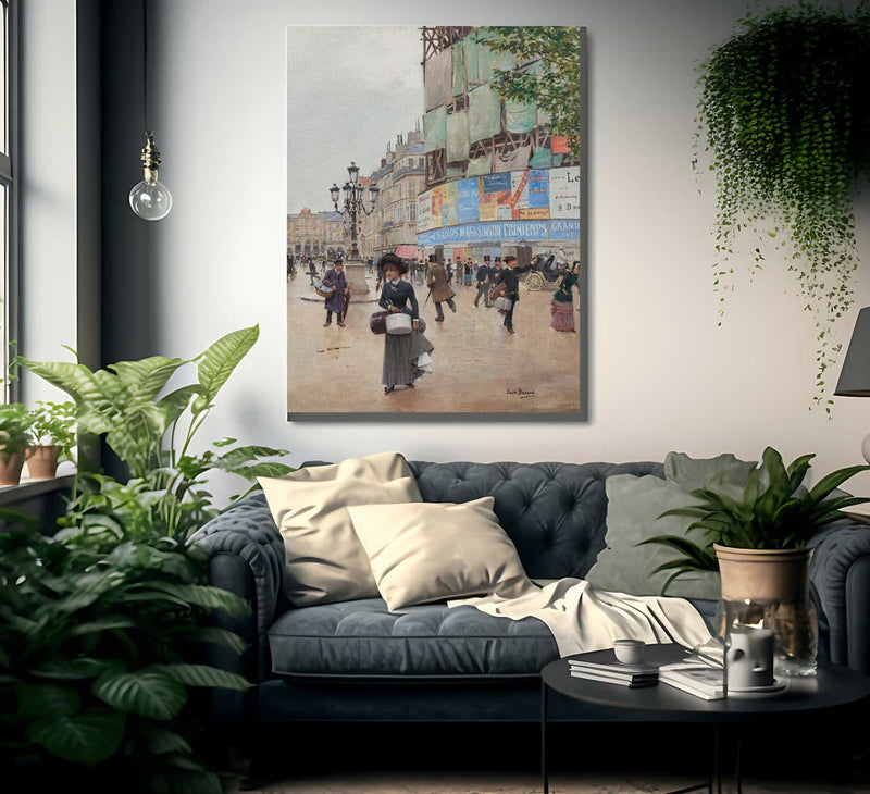 Paris Rue Du Havre By Jean Beraud Fine Art Print