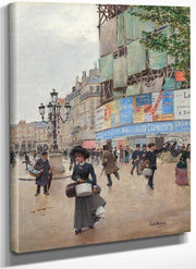 Paris Rue Du Havre By Jean Beraud Fine Art Print
