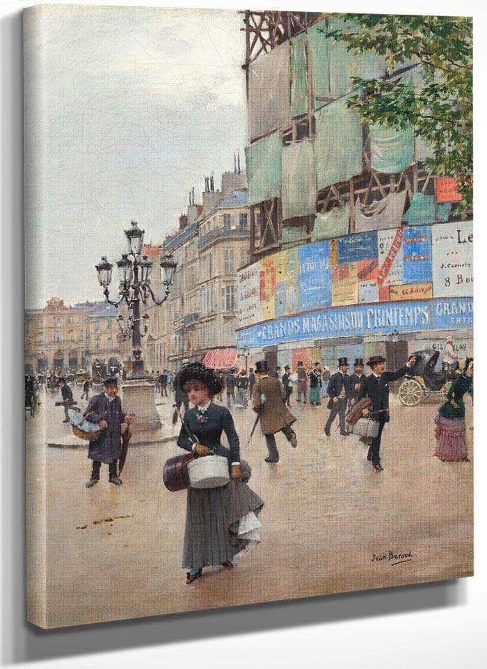 Paris Rue Du Havre By Jean Beraud Fine Art Print