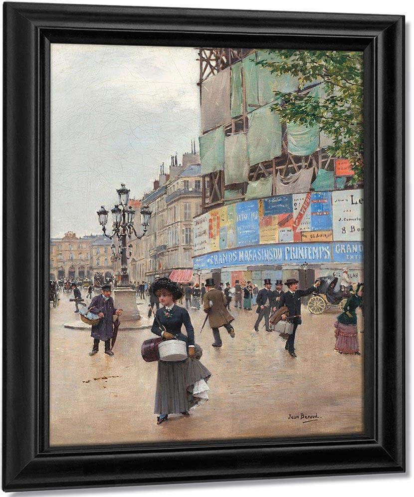 Paris Rue Du Havre By Jean Beraud Fine Art Print