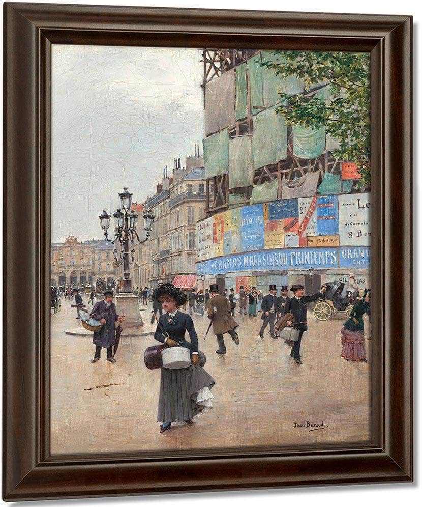 Paris Rue Du Havre By Jean Beraud Fine Art Print