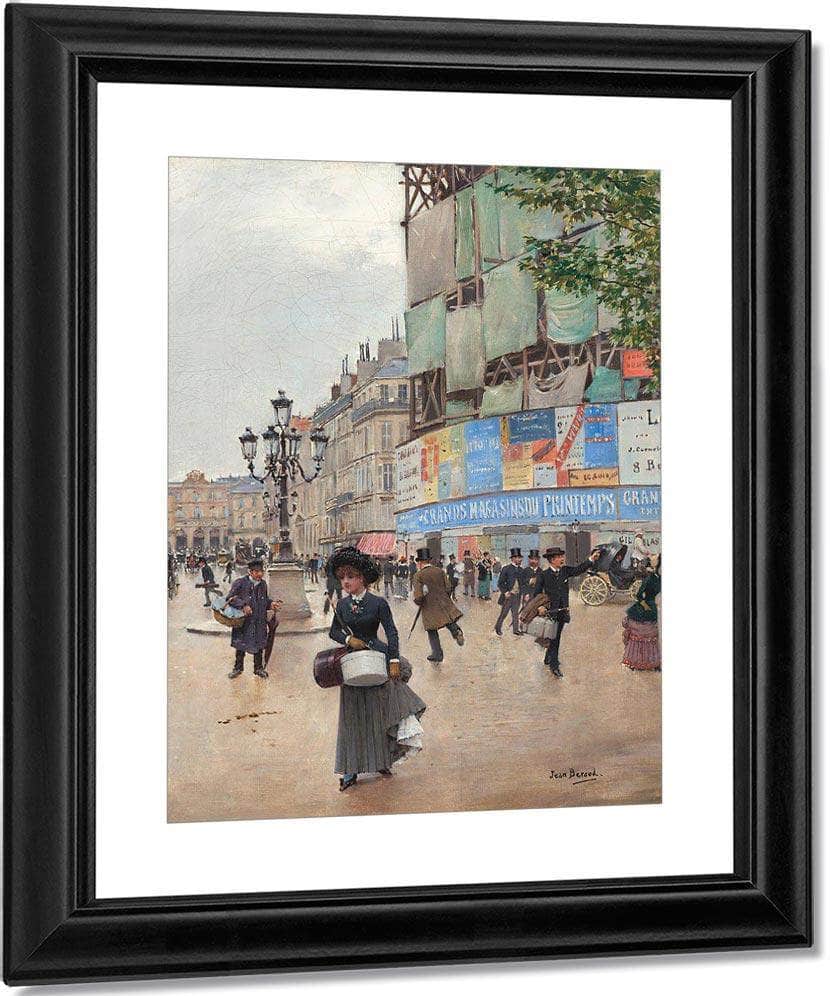 Paris Rue Du Havre By Jean Beraud Fine Art Print
