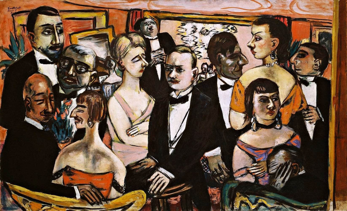 Paris Society Painting Max Beckmann Canvas Art Fine Art Print
