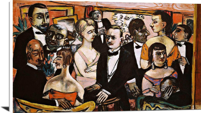 Paris Society Painting Max Beckmann Canvas Art Fine Art Print