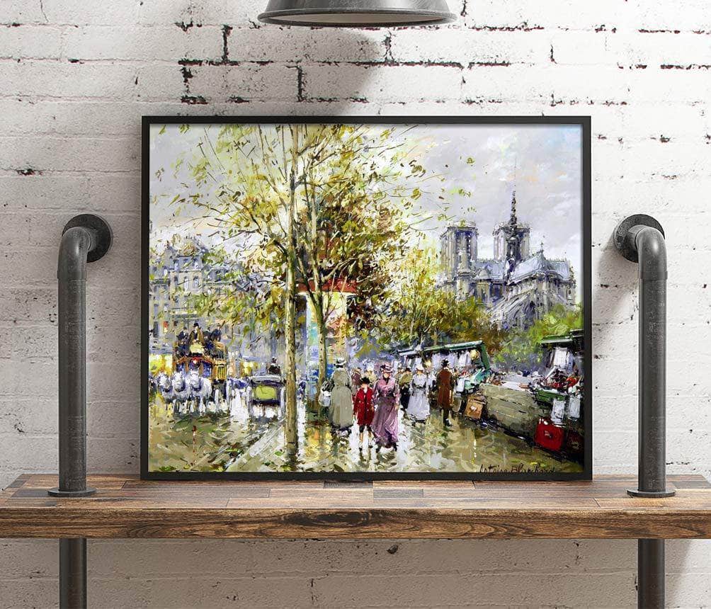Paris Street Scene Painting Antoine Blanchard Canvas Art Fine Art Print