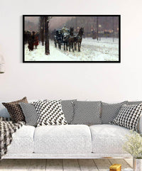 Paris, Winter Day Painting Frederick Childe Hassam Canvas Art Fine Art Print