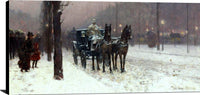 Paris, Winter Day Painting Frederick Childe Hassam Canvas Art Fine Art Print