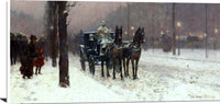 Paris, Winter Day Painting Frederick Childe Hassam Canvas Art Fine Art Print