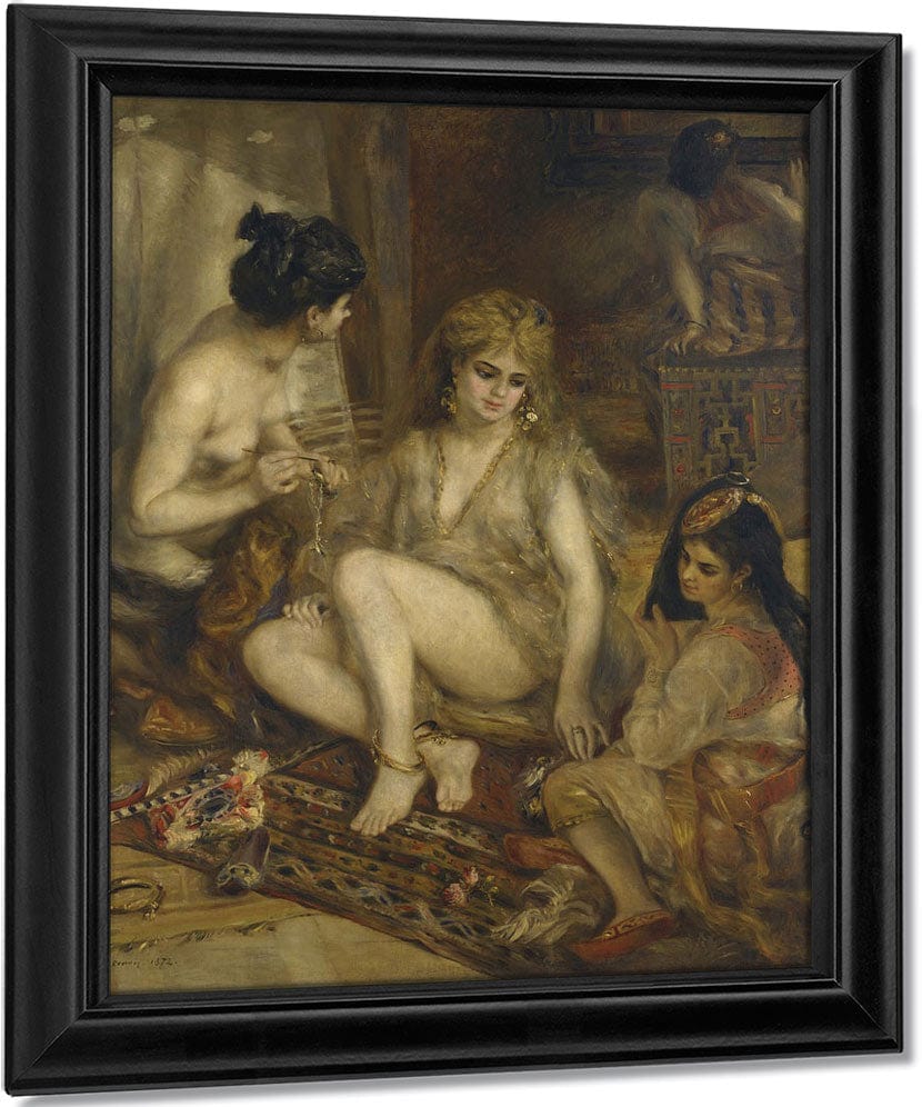 Parisiennes In Algerian Costume Or Harem By Pierre Auguste Renoir Fine Art Print