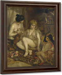 Parisiennes In Algerian Costume Or Harem By Pierre Auguste Renoir Fine Art Print