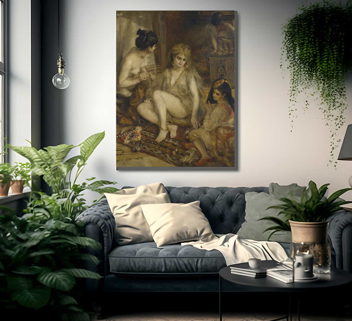 Parisiennes In Algerian Costume Or Harem By Pierre Auguste Renoir Fine Art Print