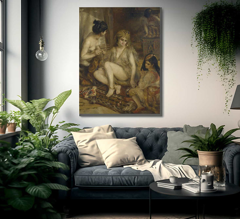 Parisiennes In Algerian Costume Or Harem By Pierre Auguste Renoir Fine Art Print