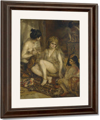 Parisiennes In Algerian Costume Or Harem By Pierre Auguste Renoir Fine Art Print