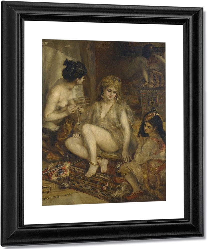 Parisiennes In Algerian Costume Or Harem By Pierre Auguste Renoir Fine Art Print