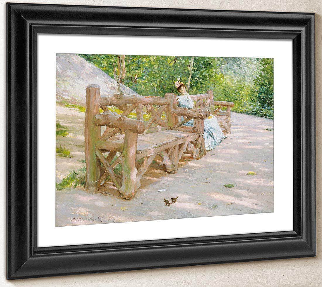 Park Bench By Chase William Merritt Fine Art Print