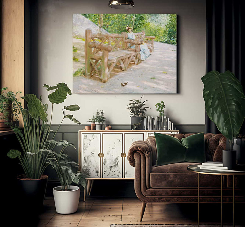 Park Bench By Chase William Merritt Fine Art Print