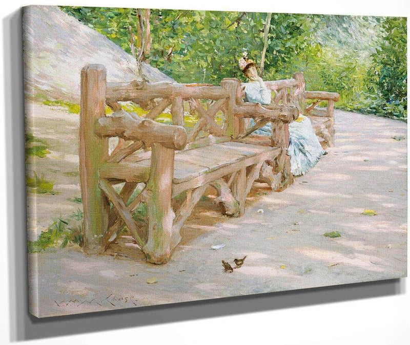 Park Bench By Chase William Merritt Fine Art Print
