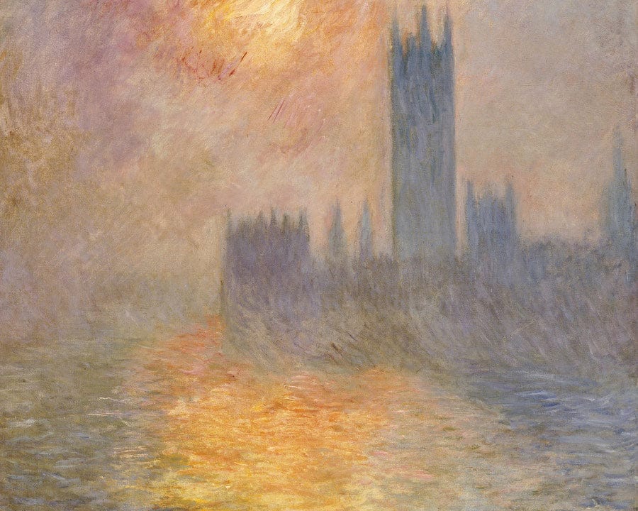 Parliament At Sunset By Claude Monet Fine Art Print