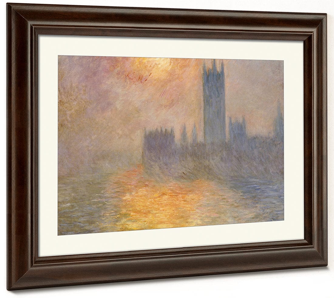 Parliament At Sunset By Claude Monet Fine Art Print